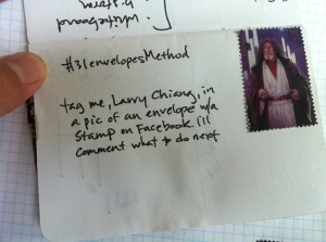 THis would be envelope #2 of 31. After you upload the picture of YOUR envelope with YOUR stamp..., I then comment something for you to do